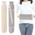 Long Hot Water Bottle with Hand Pocket Cover 2L Large Rubber Hot Water Bottles with Zipper Cover Easy Take on/Off Extra Big Wearable Body Grey Hot Water Bag with Strap for Relief Pain Waist Neck