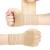 ACWOO Wrist Brace 2 Pack Elastic Wrist Support with Strap Wrist Compression Wrap Adjustable Wrist Strap Relieves Wrist Pain Tendonitis Sports Use for Men and Women Right & Left (Beige) Yellow