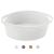 ABenkle Small Woven Basket, 12"x 8" x 5" Cute Small Basket, Rope Room Shelf Storage Basket, Cat Dog Toys Basket Chest Box, Empty Decorative Gift Basket with Handles - White White 1 Pack