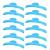 Vintage of Metal Finger Wave Hair Clips Clamps Aluminum Tip Top Wave Clips Finger Wave Clips Hairstyle Inspirations for the Classic Woman (12PCS Butterfly Blue)