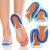 Medipaq Posture Correcting Gel Heel Cushion Pads for Women & Men - 2 Pairs of Large (UK 7-12) Gel Heel Insoles - Heel Support for Plantar Fasciitis - Gel Heel Pads for Plantar Fasciitis L (Pack of 2)