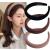 Wide Headbands for Women Soft Head Band for Women Girls Fashion No Slip Headband Hair Accessories (Black Brown Khaki) 03-Black Brown Khaki