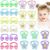 KinRetixia 24 pieces baby hair gum colorful sunflower hair rubber hair loops with soft seamless ponytail holder for toddlers babies girls