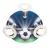 Elobra ceiling lamp children's room "football" |High quality wall lamp children's room for boys made of wood - with football motif 30 x 30 x 20 cm - manual work from the Ore Mountains silver
