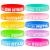 Blessing 10 pieces Motivation bracelets German Inspirational Silicone Arm Bands with Positive Sayings Power Arm straps Set for Teens Women Men - Small Gifts