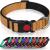 Taglory dog collar soft padded neoprene nylon dog collar for large dogs adjustable and reflective for training brown l (1 Pack) brown