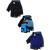 3 pairs children half-finger gloves sport gloves slipproof gel gloves for children cycling ride (blue gray camouflage black 6-10 years tall)