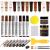SEISSO Wood Furniture Repair Kit, 12 Colors Wood Fillers, Wood Putty with Beeswax, Furniture Touch Up Markers with Wood Crayons, Hardwood Floor Repair Kit for Stains, Scratch, Cracks, Hole