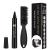 Beard Pencil Filler For Men with Bristle Beard Brush, Water Proof Micro-Fork Tip Beard Pen - Long Lasting, Natural Looking Barber Pencil Mustache Kit for Men Beard, Moustache, Eyebrows (Black)