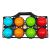 alldoro 60044 Boccia game set for children 9 pcs plastic 8 balls in 4 colors + target ball and case for outdoors