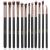 MSQ Eye Makeup Brushes 12pcs Eyeshadow Brushes Rose Gold Makeup Brushes Set with Soft Synthetic Hairs & Real Wood Handle for Eyeshadow, Blending, Eyebrow, Eyeliner (Rose Gold) 1Rose Gold Standard