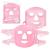 IceHOF cool mask face with Velcro fastener - can be used on both sides (plush fabric) - with high -quality gel for optimal cooling - cooling pads face cooling face mask - with storage bag