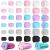 30 Pcs Cup Turner Foam Set-5 Sizes Cup Turner Inserts Expandable Spinner Sponge Cup Turner Accessories for Tumblers  Cola Shaped Water Bottles(1.57/2.44/2.83/3.18/3.74 Inch Diameter  6 Colors) (B)