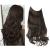 SARLA Hair Extension 18 Inch Invisible Adjustable Wire Hair Piece Curly Wavy Long Synthetic Hairpieces for Women Natural Heat Temperature Fiber (18 Inch (Pack of 1) Dark Brown) 18 Inch (Pack of 1) Dark Brown