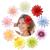 9 Pack 4 Inch 10cm Large Bloom Dahlia Flower Hair Clips Artificial Daisy Flowers for Decoration Mexican Flowers for Hair Alligator Duckbill Crocodile Barrettes Hair Grips Accessories for Women Girl