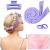 New curly winder curls without heat Heatless Curls Band with overnight with hairpin slide slipproof DIY hair curler no Hea set hair band wave designers for medium long hair purple