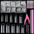 Clear Acrylic Nail Tips, MORGLES 500PCS French Nail Tips Clear Fake Nails Half Cover Clear Nail Tips for Acrylic Nails with Glue Nail File Nail Clipper Cuticle Fork for Nail Art