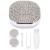 Healifty contact lensetui portable contact lens travel set Strassstein contact lens holder container with mirror tweezer remover solution bottle