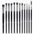 MSQ 12PCs Eye Make Make Make Make Pag brush brush set make -up eyeshadow brush set make -up cosmetics brushes eyeshadow eyeshadow concealer powder eyeshadow brush 2 -black