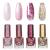 Nail Polish Set - Glitter Nail Varnish Sets - Quick Dry & Long Lasting Pink Nail Polish - Oil-Based Formula Nail Polish Gift Set - No Need Cure Nail Paint for DIY Nail Art