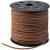 3mm x100 Yards Coffee Suede Cord Suede Lace Faux Leather Cord with Roll Spool for Bracelet Necklace Beading DIY Handmade Crafts