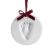 Pearhead Babyprints Baby's First Handprint or Footprint Ornament Kit, Easy No-Bake DIY, Christmas Baby Gift, 50010 Babyprint Ornament, Red Ribbon