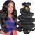 8a Grade Brazilian Body Wave Bundles Virgin Hair 3 Bundles 100% unprocecious virgin Brazilian Human Hair Weaven Hair Extensions Nature Black Color (22 24 26inch)