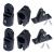 MX Bimini Top Fitting Hardware Set Fit 7/8",Boat Jaw Slide,Cap Eye End,Deck Hinge(6pcs)