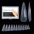 BNG 120 pieces of nail shapes set dual shapes tips ballerina professional nail extension stilettus nail shapes for polymer gel fast structure complete coverage double shape set form k