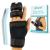 Vive Trigger Finger Splint - 2 Finger Brace for Middle, Index, Pinky, or Ring Fingers - Adjustable Hand and Wrist Support - Straightening Immobilizer for Broken Fingers, Arthritis, and Contractures Black