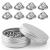 50PCS Metal Pin Backs  Pin Keepers Locking Clasp for Badge Insignia Pin Backs Replacement (Silver) nickel