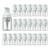 Incetue 24 pieces of empty foam dispenser 30 ml mini foaming plastic pumping pum refillable portable liquid donor bottle clear small travel bottles for cosmetics eyelash shampoo