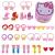 Seatecks 40 pieces elastic hair tie and cute baby girl hair clips hair ropes ponytail holder for toddlers exquisite cute cartoon girl hairpise hair rope