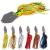 Art bait set silicone skirts fishing blinker set jig Spinner Set Spinnk der Crankbait casting panel spoon spinbait spin buddy fishing bait for trout perch pike D bel Zander 6 pieces