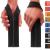 WARM BODY COLD MIND V1 Lifting Wrist Straps for Olympic Weightlifting Powerlifting Bodybuilding Functional Strength Training for Crossfit - Heavy-Duty Cotton Wrist Wraps Pair Black