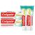 Colgate toothpaste total plus healthy fresh 2x75 ml - tooth cleaning for a healthy mouth and 12 hours of proactive tooth protection* - cleans teeth gums cheeks and tongue toothpaste 2x75ml