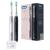 Oral-B Pulsonic Slim Luxe 4900 Electric Schadzahnbrush/Electric Toothbrush double pack 2 plug-in brushes 3 cleaning modes for dental care gift man/woman designed by brown black/rosegold