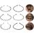 Qufiiry 6 Pcs Metal Hair Bands for Men Metal Headband Metal Hair Hoop Wave Hairband Multi-Style Unisex Flexible Headbands Sport Fashion Hair Band Accessories for Women and Men 1 count (Pack of 6)