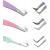 SIVOTE Fiber Tips Volume Tweezers for Eyelash Extensions  Set of 3  Volume  Volume Boot  90 Degree Tweezers  Pastel Colors