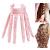 Heatless Curlers Headband Octopus Hair Curler Locken Blacker Lure Locks without Heat For Long Medium Hair Silk Band Lure Blacker soft headband Tools for women girls - pink