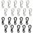 Mojotic 20 pieces mini SF carabiner hook mini carabiner carabiner mini carabiner mini carabiner hook mini carabiner small key caran for camping ring clip hook light little carabiner