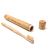 Nature nerds-travel toothbrush for adults bamboo case including toothbrush/toothbrush shell/toothbrush holder/travel case 1 piece (1 Pack)