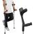 Pepe - Forearm Crutches for Adults (x2 Units, Open Cuff), Adult Crutches Adjustable, Arm Crutches Forearm for Adults, Aluminum Crutches for Walking, Black Crutches - Made in Europe