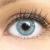 Glamlens Jasmine Light Blue Blue + Container |Very strongly covering natural blue contact lenses colored |Colored monthly lenses 1 pair (2 pieces) Dia 14.00 with strength -3.25 strength