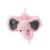 KINREX Baby Pacifier Holder   Soft Elephant Stuffed Animal with Pacifiers Binky Clip for Newborn Babies  Boys & Girls  Preemie  Infant  Pink Measures 18 cm. / 7.09