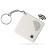 Talking Clock Keychain for Blind - Clear North American English Voice time and Day of The Week Alarm for Visually Impaired Elderly or Blind White