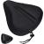 Zacro Bike Seat Cushion - Gel Padded Bicycle Saddle Cover for Men & Womens Comfort, Compatible with Peloton, Stationary Exercise or Cruiser Bicycle Seats Wide black