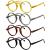 Eyekepper 4-Pack Oversized Round Reading Glasses for Men Women Vintage Reading Aid with Spring Hinges +3.50 4 Pieces Mix 3.5 x