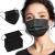 Face Mask 100PCS Adult Black Disposable Masks 3-Layer Filter Protection Breathable Dust Masks with Elastic Ear Loop for Men Women Adult - Black 100pcs
