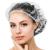 MIS.MOON 135 pieces of disposable shower 52cm shower hood width thick transparent elastic hair hood out suitable for women trip home use (transparent)
